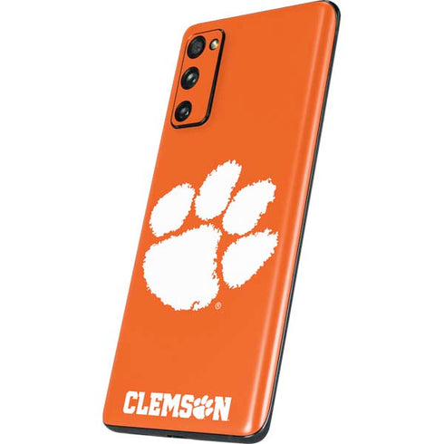 Clemson University Tiger Print Galaxy S20 Fan Edition Skin